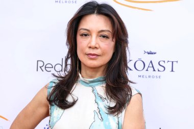 Amerikalı aktris ve model Ming-Na Wen, Los Angeles, Kaliforniya 'da 27 Nisan 2025 tarihinde Vibiana' da düzenlenen Lupus LA Cuisine ulaşır.. 