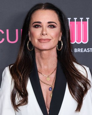 Amerikalı aktris ve sosyete üyesi Kyle Richards, 28 Nisan 2025 'te Beverly Hills, Los Angeles, Kaliforniya, ABD' de düzenlenen Kadın Kanser Araştırma Fonu 'nun Unutulmaz Akşam Yardım Galası 2025' e geldi..       
