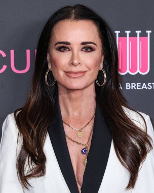 Amerikalı aktris ve sosyete üyesi Kyle Richards, 28 Nisan 2025 'te Beverly Hills, Los Angeles, Kaliforniya, ABD' de düzenlenen Kadın Kanser Araştırma Fonu 'nun Unutulmaz Akşam Yardım Galası 2025' e geldi..       