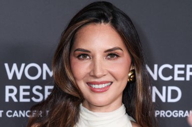 Amerikalı aktris Olivia Munn, 28 Nisan 2025 'te Beverly Hilton Oteli' nde düzenlenen Kadın Kanser Araştırma Fonu 'nun Unutulmaz Akşam Yardım Galası 2025' e geldi..                
