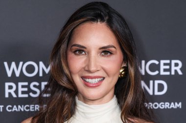 Amerikalı aktris Olivia Munn, 28 Nisan 2025 'te Beverly Hilton Oteli' nde düzenlenen Kadın Kanser Araştırma Fonu 'nun Unutulmaz Akşam Yardım Galası 2025' e geldi..                