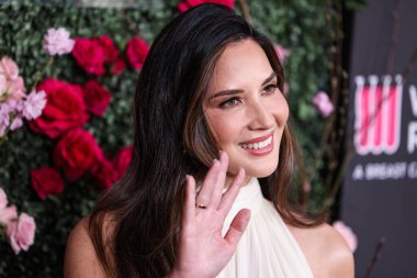 Amerikalı aktris Olivia Munn, 28 Nisan 2025 'te Beverly Hilton Oteli' nde düzenlenen Kadın Kanser Araştırma Fonu 'nun Unutulmaz Akşam Yardım Galası 2025' e geldi..                