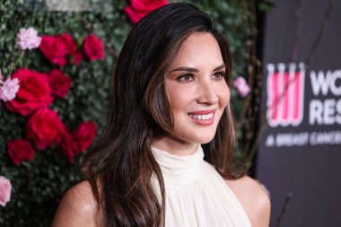 Amerikalı aktris Olivia Munn, 28 Nisan 2025 'te Beverly Hilton Oteli' nde düzenlenen Kadın Kanser Araştırma Fonu 'nun Unutulmaz Akşam Yardım Galası 2025' e geldi..                