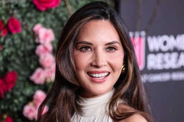 Amerikalı aktris Olivia Munn, 28 Nisan 2025 'te Beverly Hilton Oteli' nde düzenlenen Kadın Kanser Araştırma Fonu 'nun Unutulmaz Akşam Yardım Galası 2025' e geldi..                