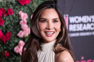 Amerikalı aktris Olivia Munn, 28 Nisan 2025 'te Beverly Hilton Oteli' nde düzenlenen Kadın Kanser Araştırma Fonu 'nun Unutulmaz Akşam Yardım Galası 2025' e geldi..                