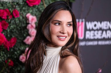 Amerikalı aktris Olivia Munn, 28 Nisan 2025 'te Beverly Hilton Oteli' nde düzenlenen Kadın Kanser Araştırma Fonu 'nun Unutulmaz Akşam Yardım Galası 2025' e geldi..                