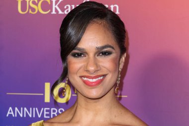 Amerikalı balerin, aktivist, yazar ve hayırsever Misty Copeland, USC Glorya Kaufman Dans Okulu 'na 3 Mayıs 2025' te Güney Kaliforniya Üniversitesi 'nde düzenlenen USC Glorya Kaufman Dans Okulu 10.