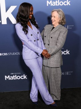 Skye P. Marshall ve Kathy Bates, 5 Mayıs 2025 'te Amerika Yönetmenler Derneği' ndeki DGA Tiyatro Kompleksi 'nde düzenlenen CBS' nin 1. Sezon, Emmy FYC etkinliğine geldiler..     