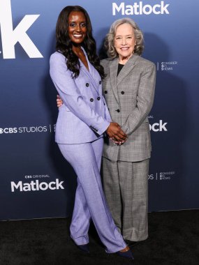 Skye P. Marshall ve Kathy Bates, 5 Mayıs 2025 'te Amerika Yönetmenler Derneği' ndeki DGA Tiyatro Kompleksi 'nde düzenlenen CBS' nin 1. Sezon, Emmy FYC etkinliğine geldiler..     