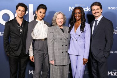 David Del Rio, Leah Lewis, Kathy Bates, Skye P. Marshall ve Jason Ritter, 5 Mayıs 2025 'te Los Angeles, Kaliforniya, ABD' deki The Directors Guild of America 'daki DGA Tiyatro Kompleksi' nde düzenlenen CBS 'nin Matlock' 1..  