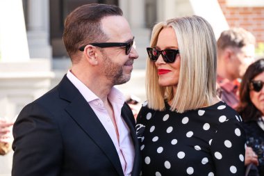 Boston Blue 'dan Donnie Wahlberg ve eşi Jenny McCarthy, CBSFEST 2025-2026 yıllarında Paramount Stüdyoları' nda 7 Mayıs 2025 'te ABD' nin Los Angeles kentinde düzenlenen duyuruya geldiler..            