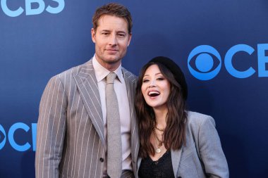 Tracker 'dan Justin Hartley ve Fiona Rene, CBSFEST 2025-2026: Paramount Stüdyoları' nda 7 Mayıs 2025 'te ABD' nin Kaliforniya eyaletinin Los Angeles şehrinde düzenlenen duyuru programına geldiler..