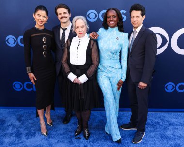 Matlock 'tan Leah Lewis, Jason Ritter, Kathy Bates, Skye P. Marshall ve David Del Rio, 7 Mayıs 2025' te Paramount Stüdyoları 'nda düzenlenen CBSFEST 2025-2026' ya geldiler..
