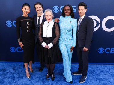 Matlock 'tan Leah Lewis, Jason Ritter, Kathy Bates, Skye P. Marshall ve David Del Rio, 7 Mayıs 2025' te Paramount Stüdyoları 'nda düzenlenen CBSFEST 2025-2026' ya geldiler..