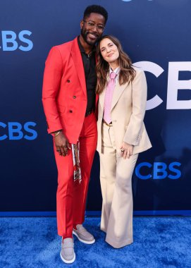 Hollywood Squares 'den Nate Burleson ve Drew Barrymore, CBSFEST 2025-2026: Paramount Stüdyoları' nda 7 Mayıs 2025 'te ABD' nin Los Angeles şehrinde düzenlenen program duyurusu. 