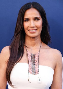 Amerika 'nın Mutfak Kupası' ndan Padma Lakshmi, CBSFEST 2025-2026 'ya ulaştı: Paramount Stüdyoları' nda 7 Mayıs 2025 'te Los Angeles, Kaliforniya, ABD' de düzenlenen program duyurusu. 
