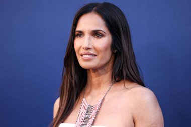 Amerika 'nın Mutfak Kupası' ndan Padma Lakshmi, CBSFEST 2025-2026 'ya ulaştı: Paramount Stüdyoları' nda 7 Mayıs 2025 'te Los Angeles, Kaliforniya, ABD' de düzenlenen program duyurusu. 