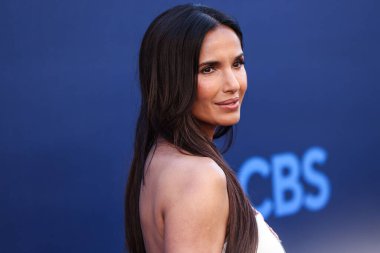 Amerika 'nın Mutfak Kupası' ndan Padma Lakshmi, CBSFEST 2025-2026 'ya ulaştı: Paramount Stüdyoları' nda 7 Mayıs 2025 'te Los Angeles, Kaliforniya, ABD' de düzenlenen program duyurusu.