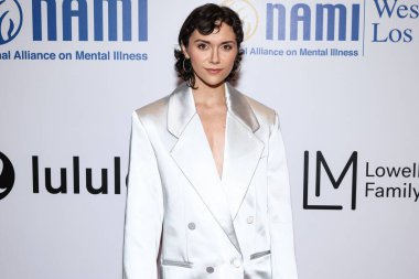 Amerikalı aktör, şarkıcı ve dansçı Alyson Stoner, 8 Mayıs 2025 'te Beverly Hills, Los Angeles, Kaliforniya, ABD' de düzenlenen Ulusal Akıl Hastalıkları Birliği (NAMI) 2025 Akıl Sağlığı Galası 'na geldi.