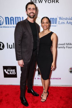 Joseph Hooten ve eşi / Amerikalı aktris Corinne Foxx, 8 Mayıs 2025 'te Beverly Hills, Los Angeles, ABD' deki Beverly Hills Otel 'de düzenlenen Maybelline tarafından sunulan Ulusal Akıl Hastalıkları Birliği (NAMI) 2025 Akıl Sağlığı Galasına geldiler.