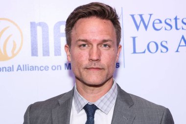 Amerikalı aktör Scott Porter, 8 Mayıs 2025 'te Beverly Hills Otel' de düzenlenen Maybelline tarafından sunulan Ulusal Akıl Hastalıkları Birliği (NAMI) 2025 Akıl Sağlığı Galasına geldi..     