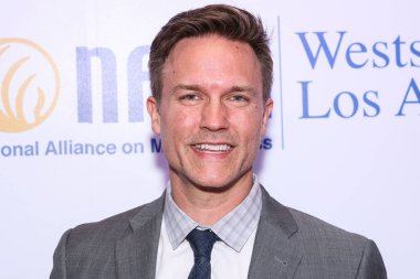 Amerikalı aktör Scott Porter, 8 Mayıs 2025 'te Beverly Hills Otel' de düzenlenen Maybelline tarafından sunulan Ulusal Akıl Hastalıkları Birliği (NAMI) 2025 Akıl Sağlığı Galasına geldi..     