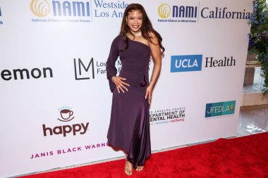 Amerikalı aktris Storm Reid, 8 Mayıs 2025 'te Beverly Hills Hotel' de düzenlenen Maybelline tarafından sunulan Ulusal Akıl Hastalıkları Birliği (NAMI) 2025 Akıl Sağlığı Galasına geldi..     