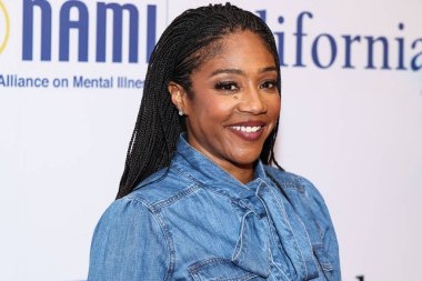 Amerikalı komedyen ve aktris Tiffany Haddish, 8 Mayıs 2025 'te Beverly Hills Hotel' de düzenlenen Ulusal Akıl Hastalıkları Birliği (NAMI) 2025 Akıl Sağlığı Galası 'na geldi.