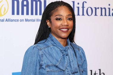 Amerikalı komedyen ve aktris Tiffany Haddish, 8 Mayıs 2025 'te Beverly Hills Hotel' de düzenlenen Ulusal Akıl Hastalıkları Birliği (NAMI) 2025 Akıl Sağlığı Galası 'na geldi.