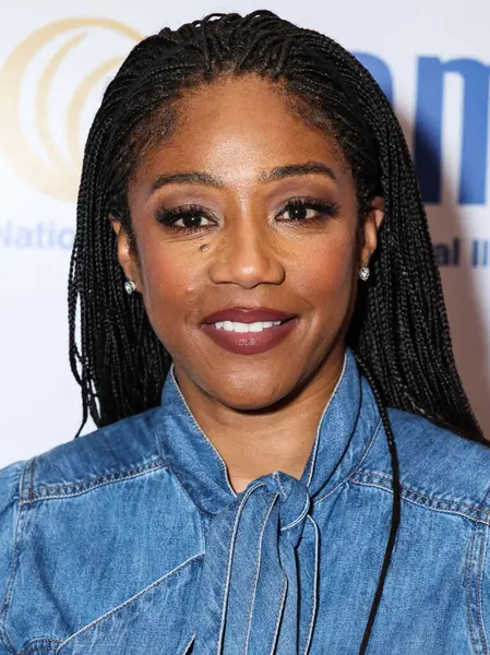 Amerikalı komedyen ve aktris Tiffany Haddish, 8 Mayıs 2025 'te Beverly Hills Hotel' de düzenlenen Ulusal Akıl Hastalıkları Birliği (NAMI) 2025 Akıl Sağlığı Galası 'na geldi.
