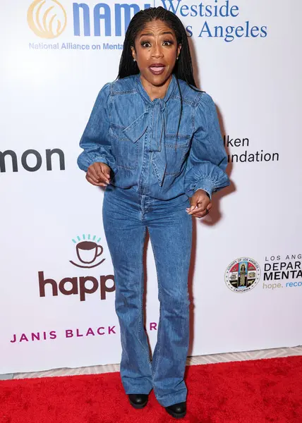 Amerikalı komedyen ve aktris Tiffany Haddish, 8 Mayıs 2025 'te Beverly Hills Hotel' de düzenlenen Ulusal Akıl Hastalıkları Birliği (NAMI) 2025 Akıl Sağlığı Galası 'na geldi.