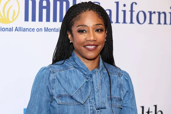 Amerikalı komedyen ve aktris Tiffany Haddish, 8 Mayıs 2025 'te Beverly Hills Hotel' de düzenlenen Ulusal Akıl Hastalıkları Birliği (NAMI) 2025 Akıl Sağlığı Galası 'na geldi.
