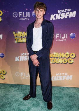 Amerikalı aktör ve Will Ferrell 'in oğlu Magnus Ferrell, 10 Mayıs 2025' te Huntington City Beach, Orange County, Kaliforniya 'da düzenlenen Fiji Airways tarafından sunulan iHeartRadio 102.7 KIIS FM Wango 2025' e geldiler.. 