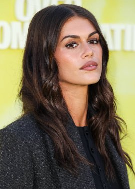 Amerikalı model ve aktris Kaia Gerber (Kaia Jordan), 14 Mayıs 2025 'te Hollywood Paladyumu' nda düzenlenen Amazon Prime Video 'nun 1.. 