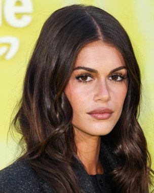 Amerikalı model ve aktris Kaia Gerber (Kaia Jordan), 14 Mayıs 2025 'te Hollywood Paladyumu' nda düzenlenen Amazon Prime Video 'nun 1.. 