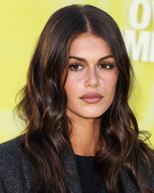 Amerikalı model ve aktris Kaia Gerber (Kaia Jordan), 14 Mayıs 2025 'te Hollywood Paladyumu' nda düzenlenen Amazon Prime Video 'nun 1.. 