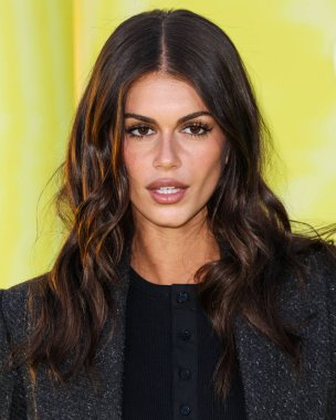 Amerikalı model ve aktris Kaia Gerber (Kaia Jordan), 14 Mayıs 2025 'te Hollywood Paladyumu' nda düzenlenen Amazon Prime Video 'nun 1.. 