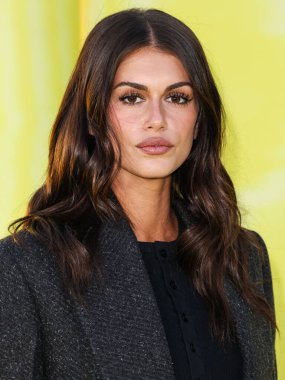 Amerikalı model ve aktris Kaia Gerber (Kaia Jordan), 14 Mayıs 2025 'te Hollywood Paladyumu' nda düzenlenen Amazon Prime Video 'nun 1.. 