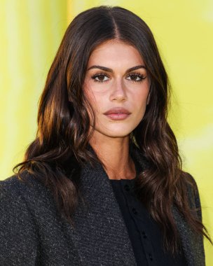 Amerikalı model ve aktris Kaia Gerber (Kaia Jordan), 14 Mayıs 2025 'te Hollywood Paladyumu' nda düzenlenen Amazon Prime Video 'nun 1.. 