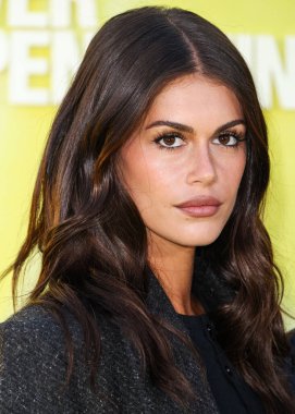 Amerikalı model ve aktris Kaia Gerber (Kaia Jordan), 14 Mayıs 2025 'te Hollywood Paladyumu' nda düzenlenen Amazon Prime Video 'nun 1.. 