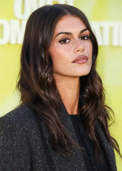 Amerikalı model ve aktris Kaia Gerber (Kaia Jordan), 14 Mayıs 2025 'te Hollywood Paladyumu' nda düzenlenen Amazon Prime Video 'nun 1.. 