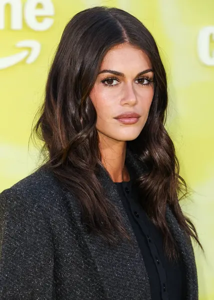 Amerikalı model ve aktris Kaia Gerber (Kaia Jordan), 14 Mayıs 2025 'te Hollywood Paladyumu' nda düzenlenen Amazon Prime Video 'nun 1.. 