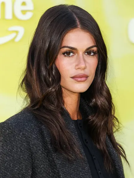Amerikalı model ve aktris Kaia Gerber (Kaia Jordan), 14 Mayıs 2025 'te Hollywood Paladyumu' nda düzenlenen Amazon Prime Video 'nun 1.. 
