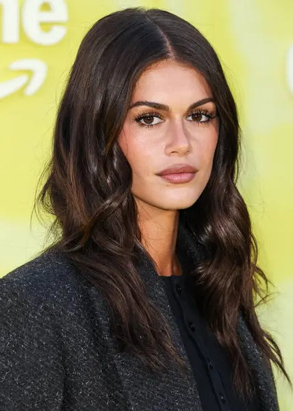 Amerikalı model ve aktris Kaia Gerber (Kaia Jordan), 14 Mayıs 2025 'te Hollywood Paladyumu' nda düzenlenen Amazon Prime Video 'nun 1.. 