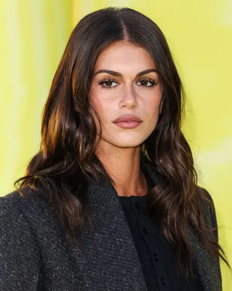 Amerikalı model ve aktris Kaia Gerber (Kaia Jordan), 14 Mayıs 2025 'te Hollywood Paladyumu' nda düzenlenen Amazon Prime Video 'nun 1.. 