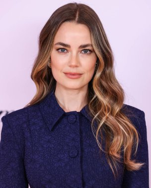 Veronica Swanson Sakal 'ı giyen Amerikalı aktris Rebecca Rittenhouse, 16 Mayıs 2025' te Century City, Los Angeles, Kaliforniya, ABD 'deki Fairmont Century Plaza' da düzenlenen MS Gala 2025 'in 32..