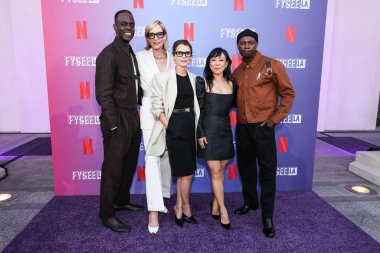 Ato Essandoh, Allison Janney, Keri Russell, Ali Ahn ve David Gyasi Netflix FYSEE LA - 'Diplomat' Sezon 2 ATAS Emmy FYC Özel Gösterim Etkinliği San Marino, Los Angeles, Kaliforniya 'daki Huntington Kütüphanesi' nde gerçekleşti..
