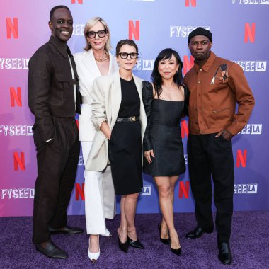 Ato Essandoh, Allison Janney, Keri Russell, Ali Ahn ve David Gyasi Netflix FYSEE LA - 'Diplomat' Sezon 2 ATAS Emmy FYC Özel Gösterim Etkinliği San Marino, Los Angeles, Kaliforniya 'daki Huntington Kütüphanesi' nde gerçekleşti..