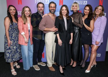 Emily Longeretta, Lang Fisher, Will Forte, Marco Calvani, Tina Fey, Kerri Kenney-Silver, Tracey Wigfield ve Erika Henningsen Netflix FYSEE LA 'ya 19 Mayıs' ta ABD 'nin Los Angeles şehrinde geldi.