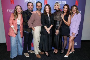 Lang Fisher, Will Forte, Marco Calvani, Tina Fey, Kerri Kenney-Silver, Tracey Wigfield ve Erika Henningsen Netflix FYSEE LA - 'The Four Seasons' Sezon 1 ATAS (Televizyon Sanatları ve Bilimleri Akademisi) 19 Mayıs 2025 'te ABD' nin Los Angeles şehrinde geldi.